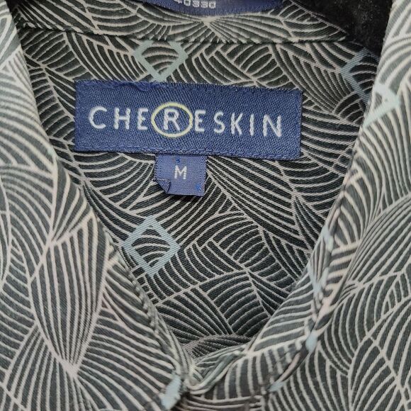 Chereskin Mens Button Up Multi-Color Size Medium 100% Cotton Long Sleeve Collar - Picture 6 of 12